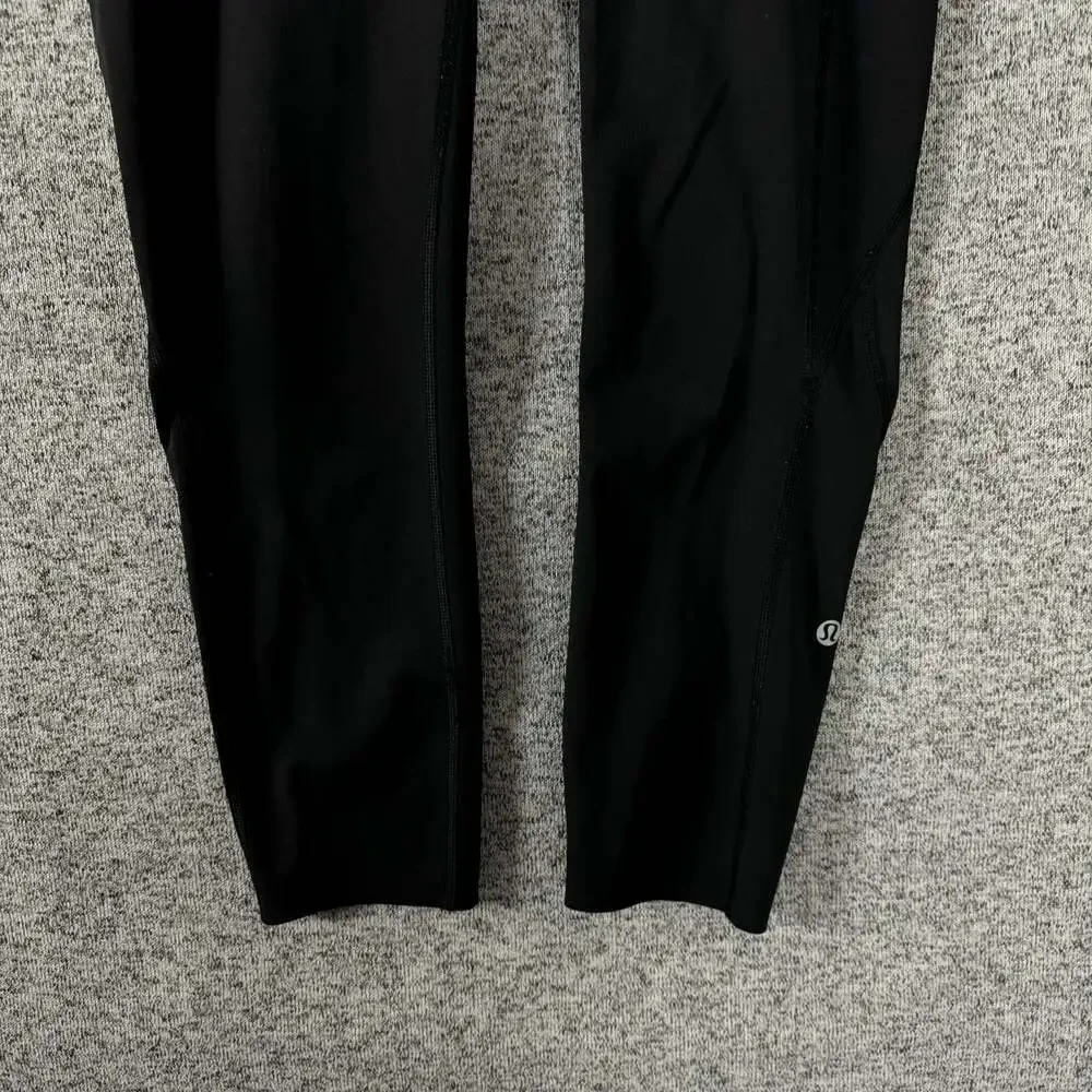 Lululemon Women's 8 Black Nylon 7/8 Compression Activewear Tights